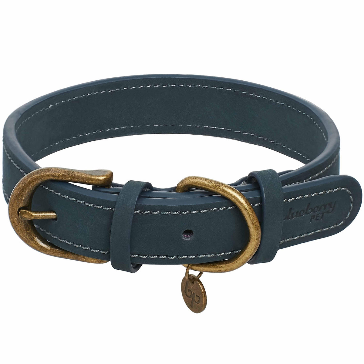 Blueberry Pet Braided Leather Dog Collar