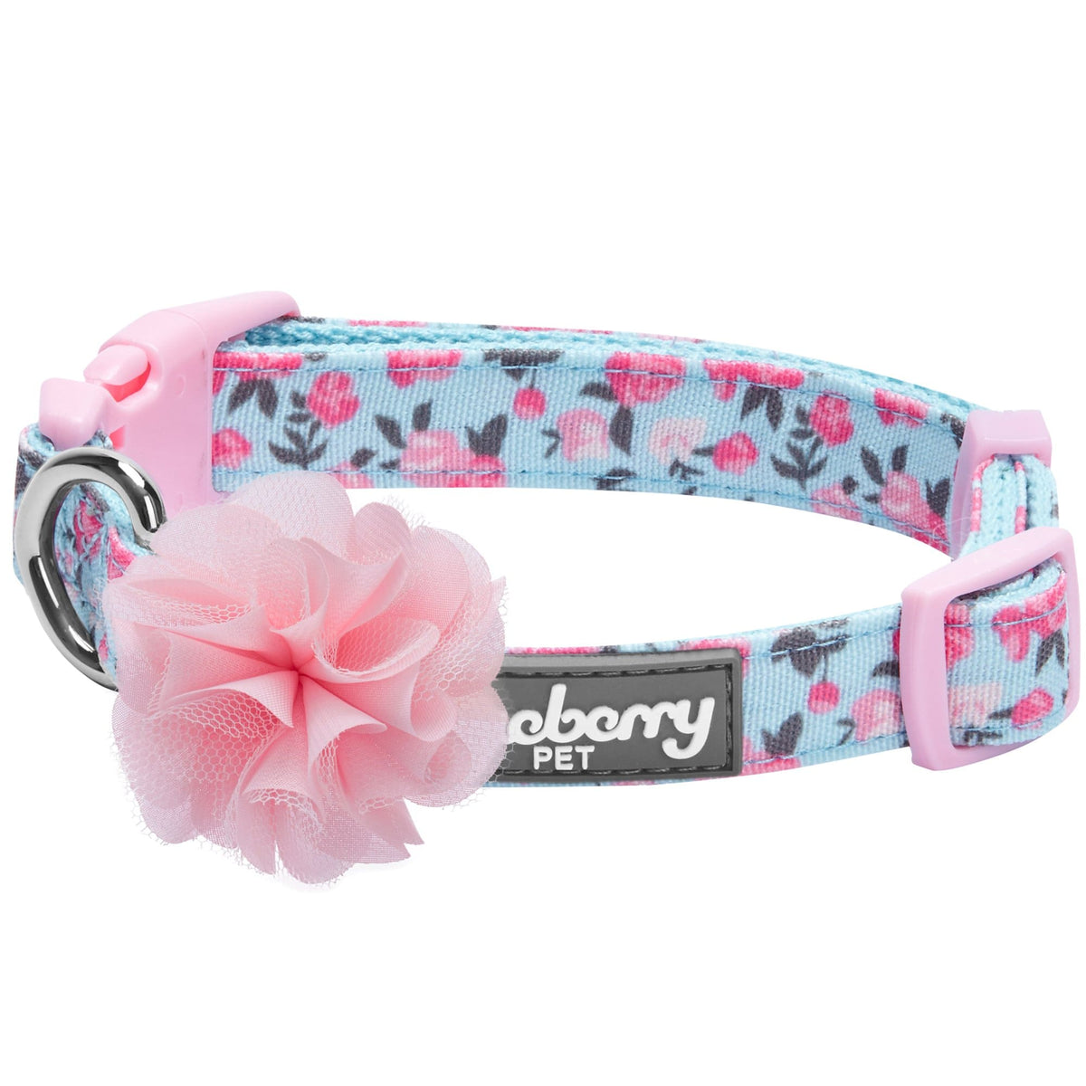 Dog Collar: Flower offers Medallions Silver Black Pink Jacquard AdjustableCollar, Garden/Nursery Gift,Veterinary/Pet Supplies/Accessories,Pet Gift