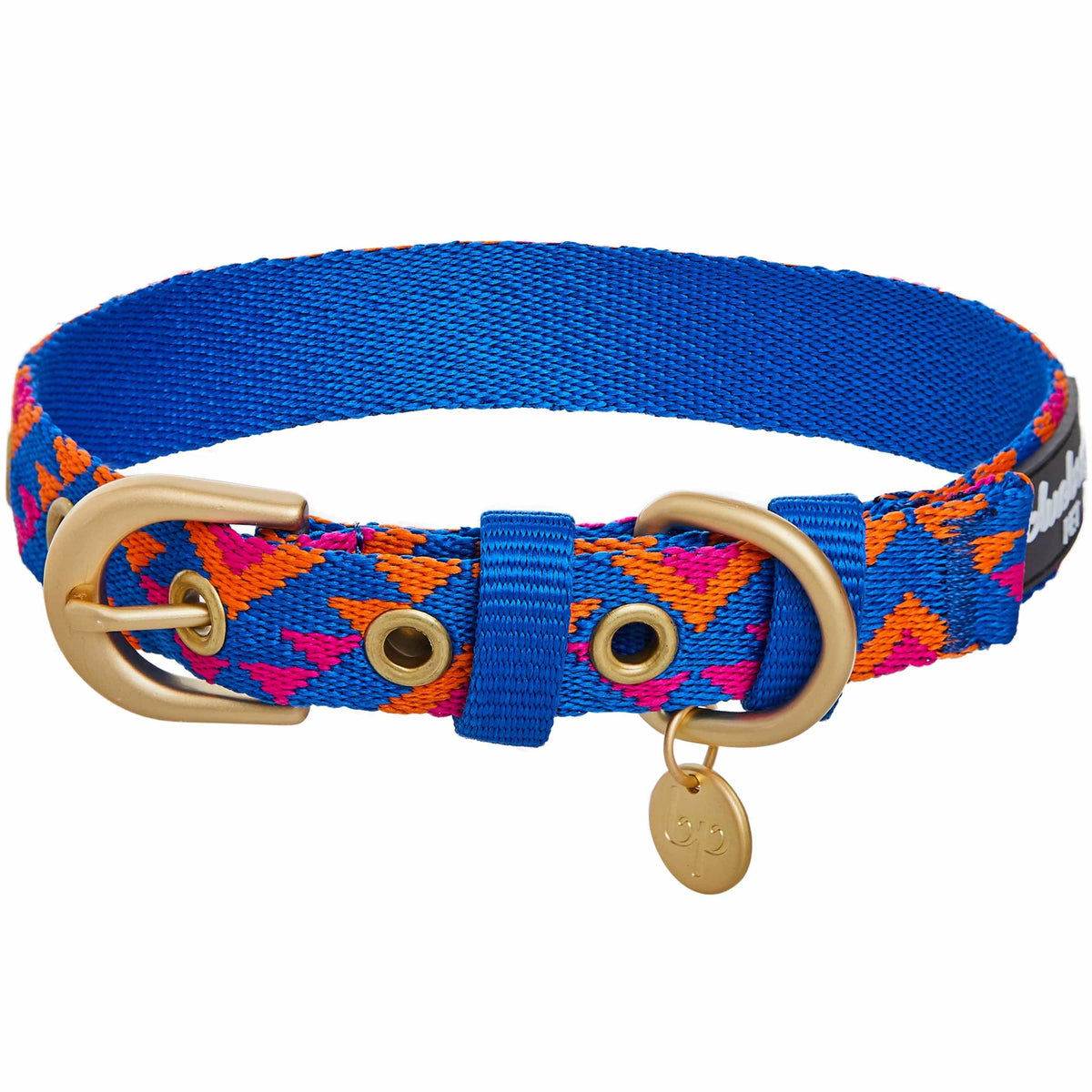 Chevron - Blueberry Uptown Dog Collar
