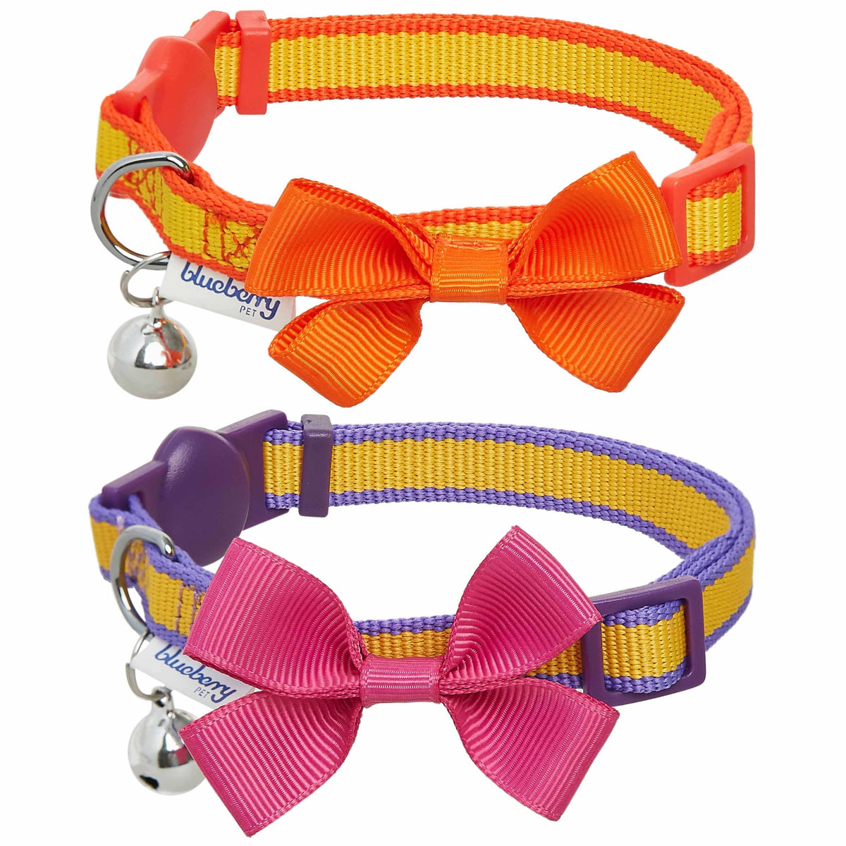 Classic Solid Cat Collar 2 Pack