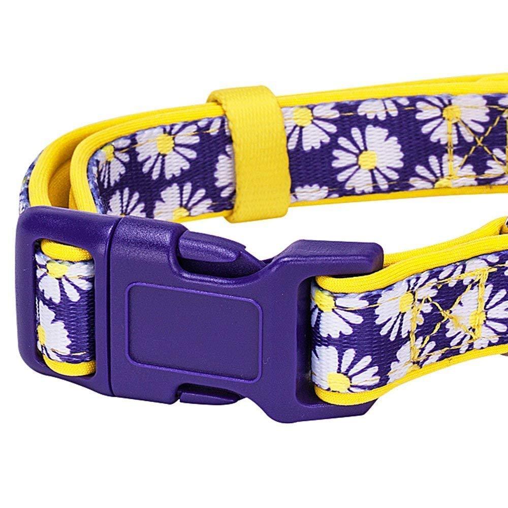 Blueberry pet floral prints dog collar best sale