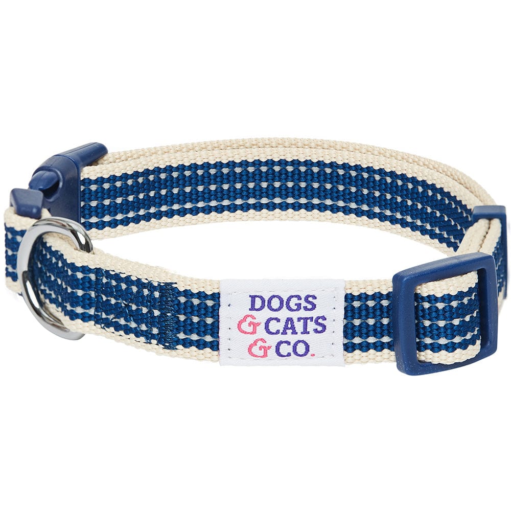 Dog Collar DOGS & CATS & CO. In The Night Dog Collar Navy Blue / Small