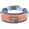 Dog Collar Blueberry Pet Vibrant Mesh Padded Ultra Cool Lightweight Dog Collar Mint&Coral / M