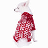 Dog Sweater Blueberry Pet Let it Snow Snowflake Christmas  Dog Hooded Sweater Dog - Red Hoodie / 8