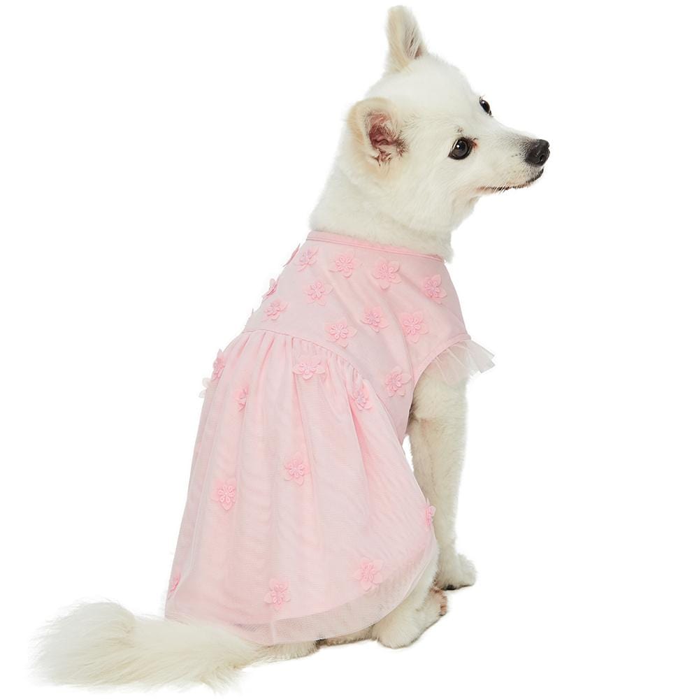 Puppy Dresses for Girl Small Dogs Summer Mesh Dress Princess Dog