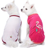 Dog Shirt Blueberry Pet Pajamas | Vacation Scene Flamingo Dog Shirts, 2 Pack Perfect Vacation / 10