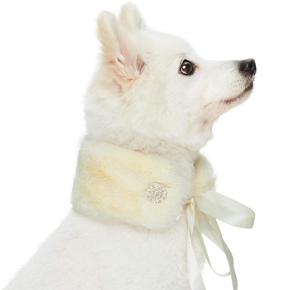 Blueberry Pet Dog Scarf with Princess-like Diamonds