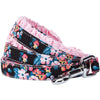 Dog Leash Blueberry Pet Made Well Floral Print Dog Leash Sleek Black / S