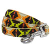 Dog Leash Blueberry Pet Southwestern Pattern Padded Dog Leash Orange / S