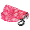 Dog Leash Blueberry Pet Paisley Print Dog Leash Pink / S