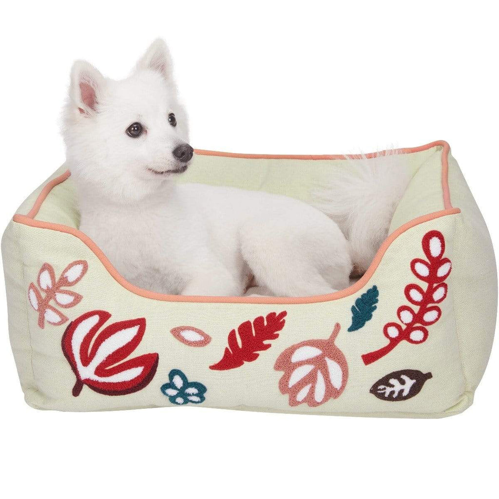 Embroidered dog outlet bed