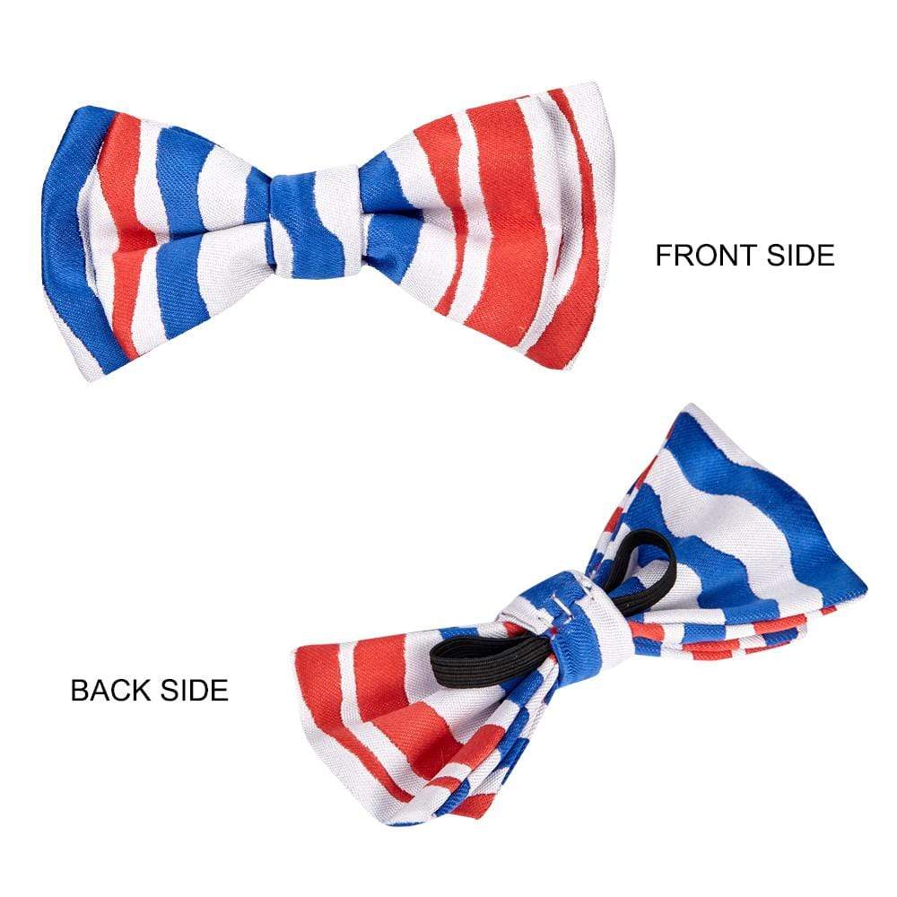 Blueberry Pet American Flag Bowtie Dog Collar