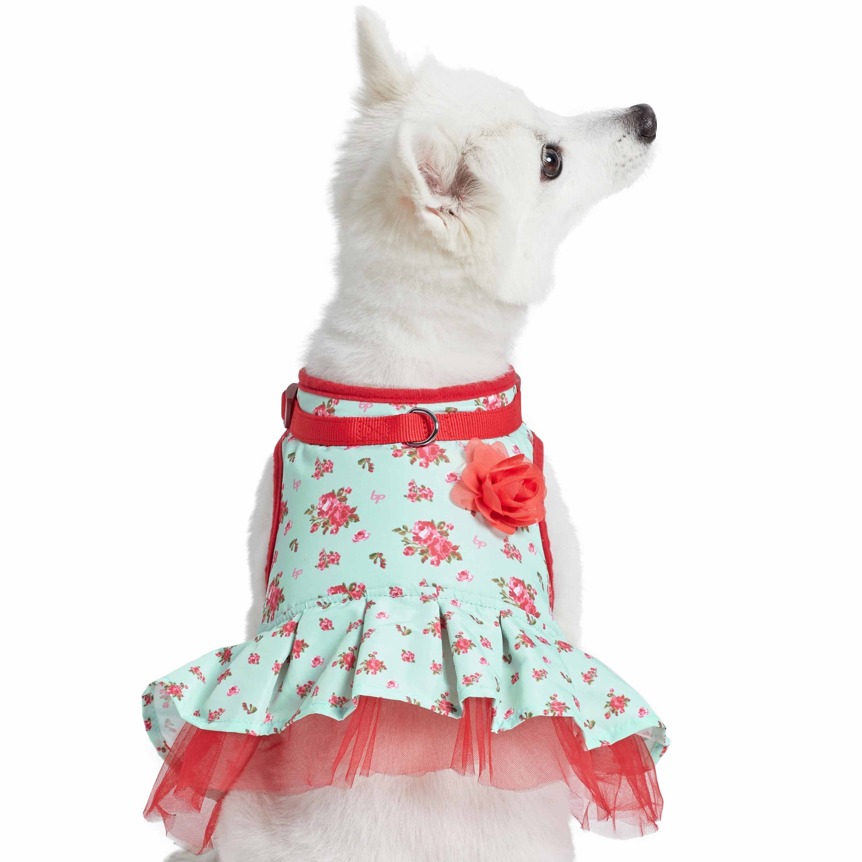 Flower Girl Dress For Dogs And Hat Set