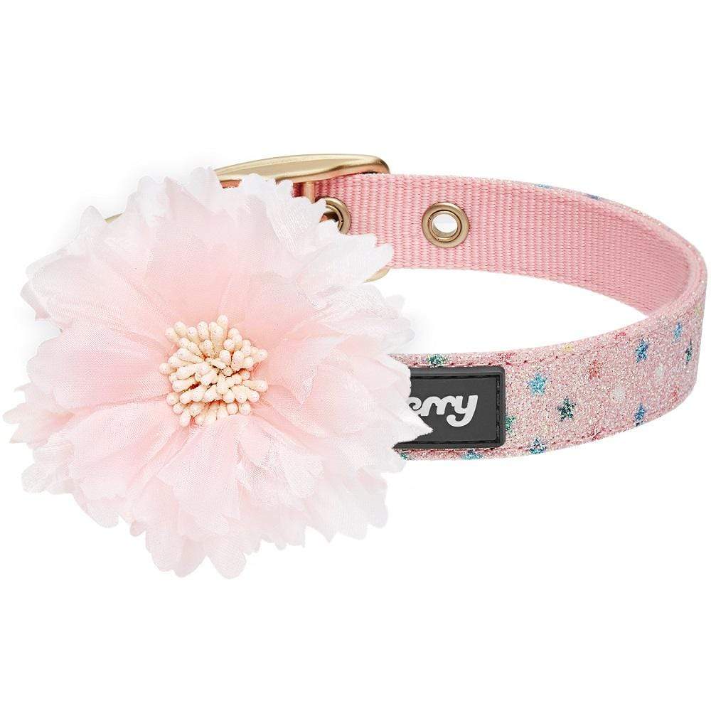 4 Pcs Pink Dog Collar Spiked Studded Dog Collars Pearls Dog Necklace Dog  Collar with Rhinestone Bow Knot Crystal Diamond Colorful Flower Bling Girl
