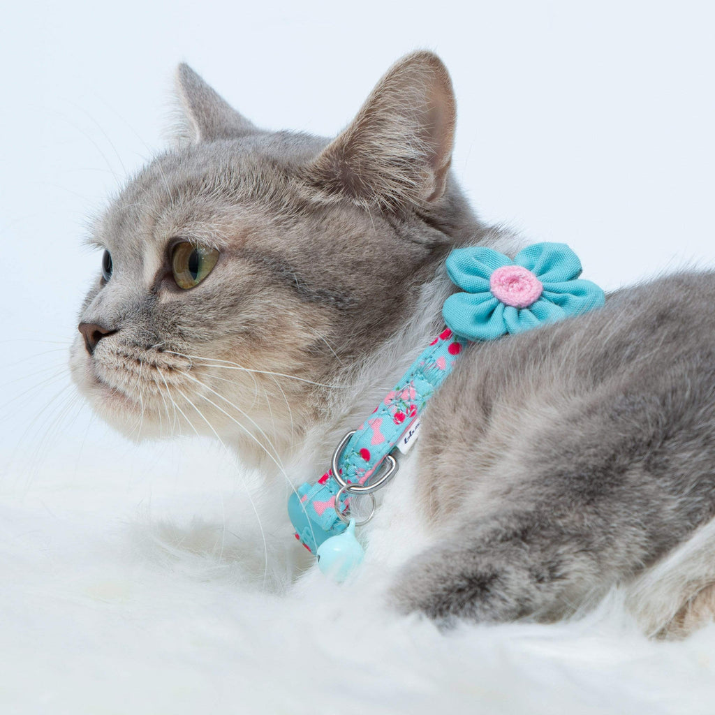 Floral best sale cat collar