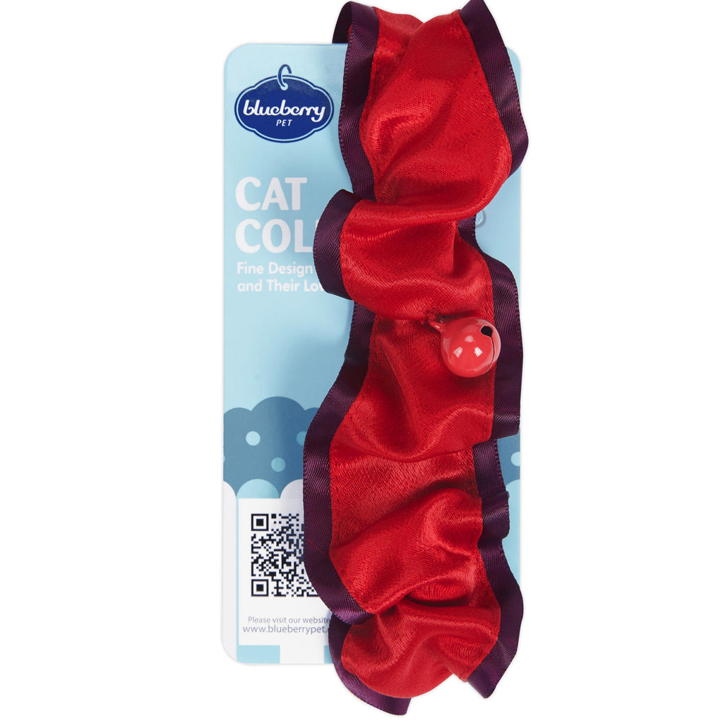 Blueberry Pet Elastic Cat Collar with Bell